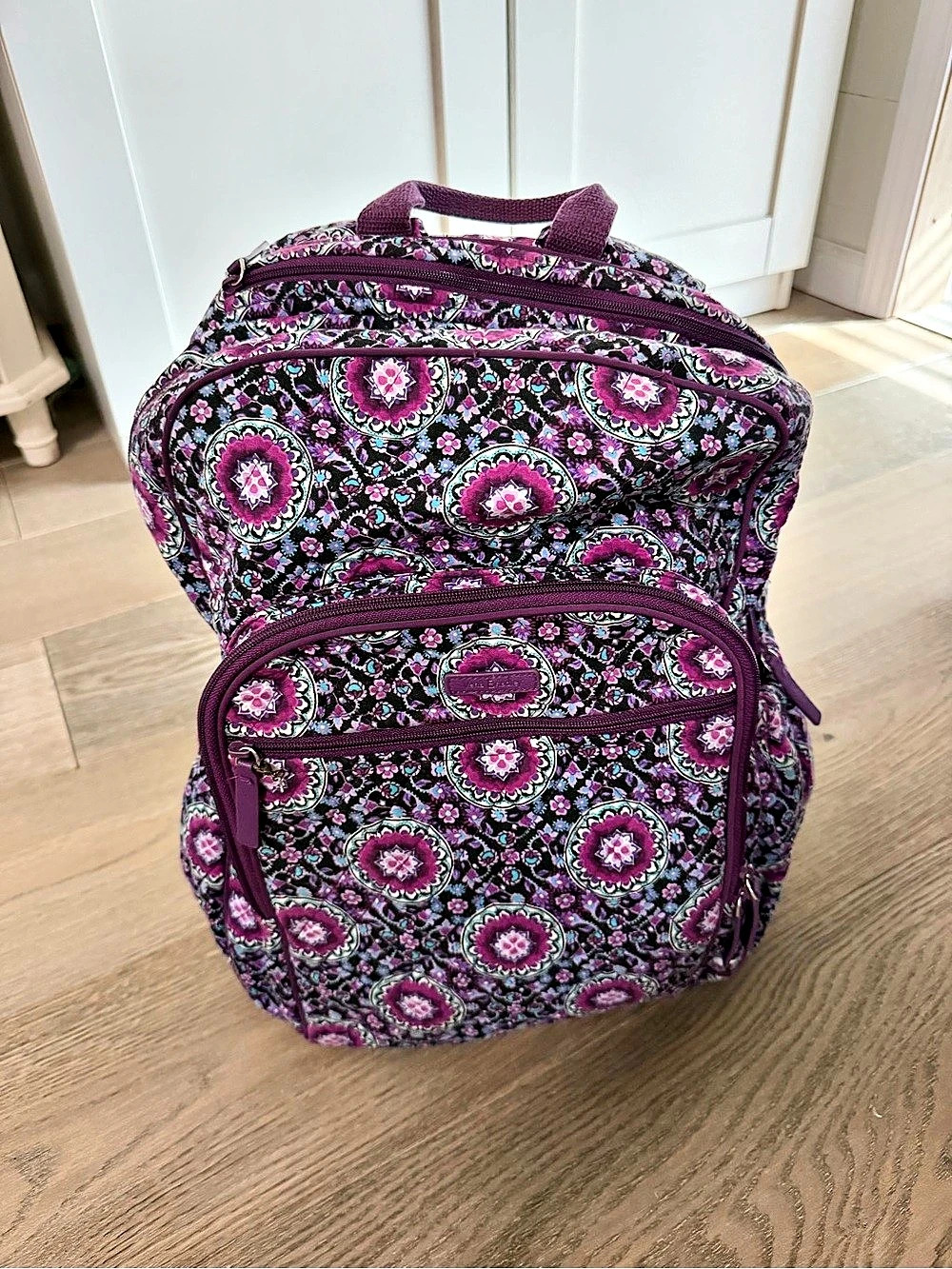 Vera Bradley Iconic Campus Backpack Purple & Black